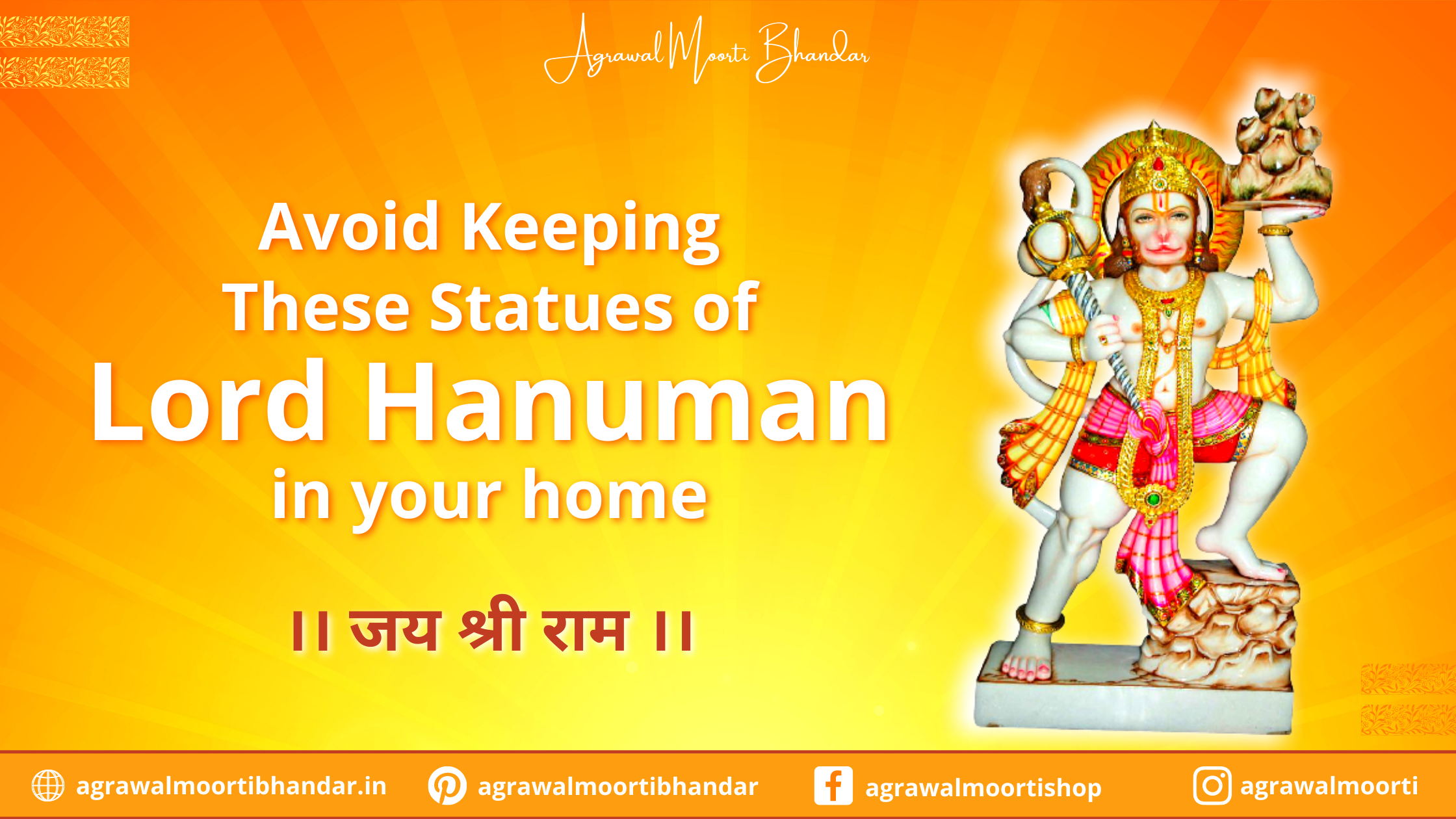 Marble Moorti of Hanuman