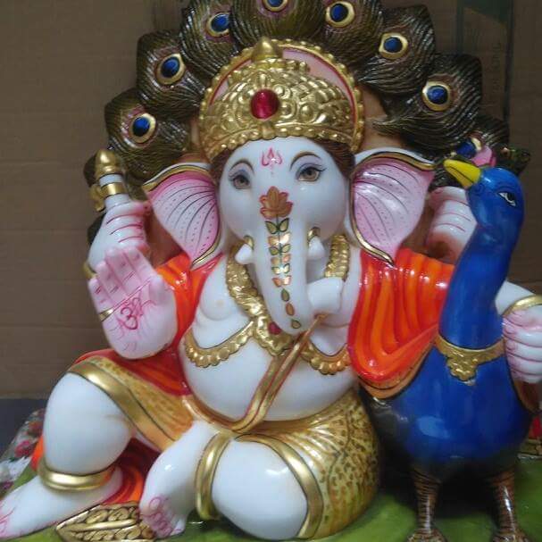 Beautiful Ganesh Marble Statues Agrawal Moorti Bhandar